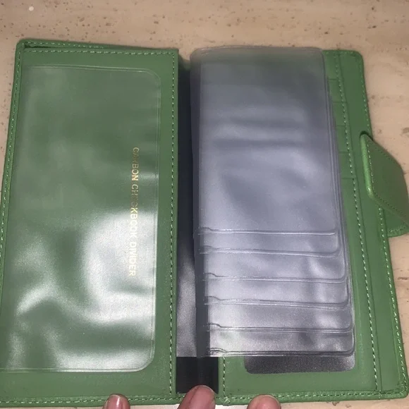 Vintage Genuine Leather Checkbook Wallet - Picture 6 of 9